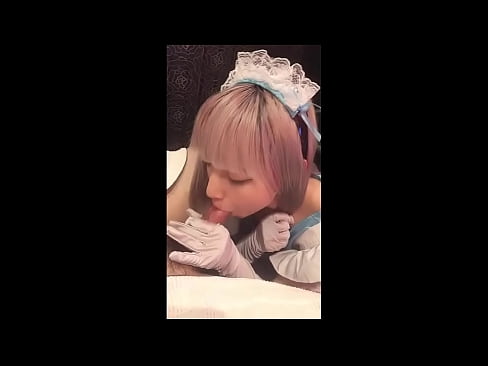 ❤️ Japanese Idol [mayuka], Franse diensmeisie kostuum, deel 1, blowjob en ruk af met lotion ❤️❌ Porno vk by ons ﹏